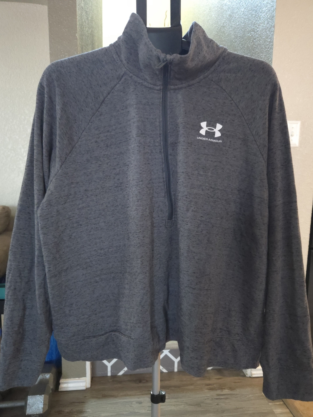Under Armour Men’s Dark Gray Quarter-Zip Performance Pullover